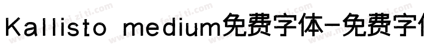 Kallisto medium免费字体字体转换